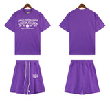 Denim Tears T Shirt Shorts Short Sleeve T-shirt Men and Women Sports Shorts Suit(Options need to be purchased separately)