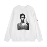 C.e sweatshirt autumn winter c.e pixel character pattern printing round neck pulloversweatshirt