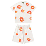 Denim Tears T Shirt ShortsFlame Short Sleeve T-shirt Sports Casual Shorts Suit (Options need to be purchased separately)