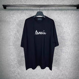 Men T-shirts Spring Summer Paris Initially Printed Short Sleeve T-Shirt Loose Casual