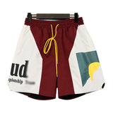 Rhude Shorts Elastic Sports Casual Shorts Beach Shorts