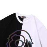 Bathing Ape T Shirt Summer Ape Man Color Changing Reflective Printing Short Sleeve T-Shirt