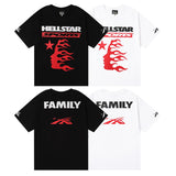 Hellstar T ShirtSports Family Print Casual Short Sleeve T-Shirt