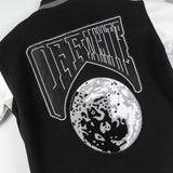 Off White Jacket Spring and Autumn OW Moon Letter Pattern Baseball Jacket Jacket