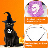 Themed Party Supplies Halloween Spider & Ghost Bow Tie Collar – Pet Costume for Dogs and Cats