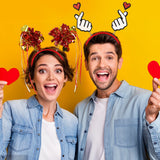Themed Party Supplies Valentine's Day Heart Headband – Wedding, Bachelorette Party & Photo Prop