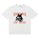 Rhude T Shirt Hound Letter Print Short Sleeve T-Shirt