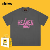 Drew T Shirts Smiley Face Letter Printing