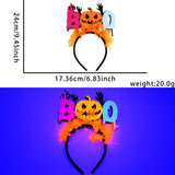Halloween headband Glow-in-the-Dark Halloween Headband – Neon Stripes & Felt Accents