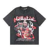 Hellstar T Shirt Summer, Loose Short Sleeve T-Shirt