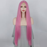 Women's Wigs Long Straight Hair Small Lace Wig Lace Chemical Fiber Lace Headgear Lace Wigs