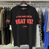 Hellstar T Shirt BEAT US Slogan Print Casual Short Sleeve T-Shirt