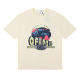 Rhude T Shirt Alphabet Coconut Racing Pattern Short Sleeve T-Shirt