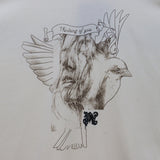 Palm Angels T-Shirts Pigeon Flow Lacquer Letter Foam Short Sleeve T-Shirt