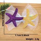 Themed Party Supplies Cartoon Seashell & Starfish Hair Clips – Ocean Theme Birthday Party Accessories