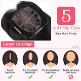Women's Wigs Chemical Fiber Hair Blocks Bangs Long Curly Hair