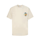 Rhude T Shirt Sunset Coconut Alphabet Print Short Sleeve T-Shirt