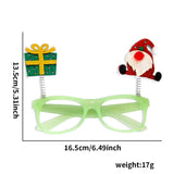 Themed Party Supplies Cartoon Christmas Glasses – Santa Claus & Snowman Glow-in-the-Dark Colorful Party Frames