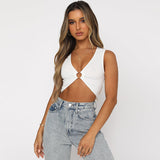 Women Tops Fashion Sexy Cool Vest (ZJ0415)