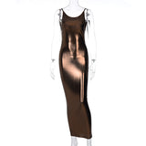 Women Dresses Elegant Fashion Cool Sexy Shiny Dress
