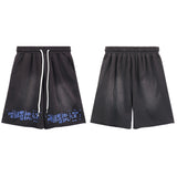 Purple Brand Shorts Letter Print Casual Shorts