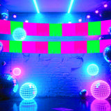 Themed Party Supplies 30×200cm Neon Fringe Banner – Fluorescent PET Streamer for Birthday Party Wall Decor