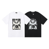 Purple Brand T Shirt Chess Print Short Sleeve T-Shirt
