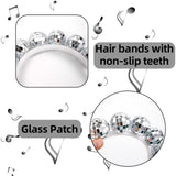 Themed Party Supplies Disco Ball Headband – Party Decoration Mirror Ball Hair Accessory