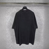Men T-shirts Paris Embroidery Short Sleeve T-Shirt Loose Casual Half Sleeve