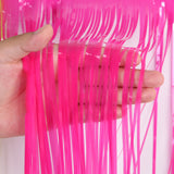 Themed Party Supplies 30×200cm Neon Fringe Banner – Fluorescent PET Streamer for Birthday Party Wall Decor