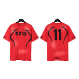 Hellstar T Shirts & Shorts Washing Print Short Sleeve T-Shirt Shorts Summer