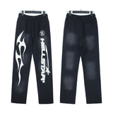 Hellstar Hoodie & Pants Wash Water Make Old Hoodies Sweater Trousers