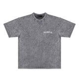 Purple Brand Distressed T Shirts Short Sleeve