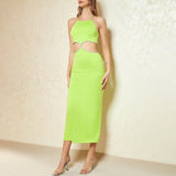 Women Dresses Elegant Fashion Social Banquet Dress (HWFS0410)