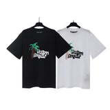 Palm Angels T Shirts Coconut Letter Logo Short Sleeve T-Shirt