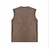 Purple Brand Distressed Tank T Shirts Distressed Sleeveless T-shirt Vest