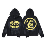 Hellstar JacketsHellstar Hoodie & Pants Wash Old Vintage Men's and Women's Loose Casual Sweater Sweatpants