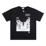 C.e t shirts creative picture frame pattern round neck short sleeve men and women