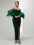 Women Party Dress Sequins Elegant Evening Dress (Ss0416)