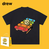 Drew T Shirts Short Sleeve round Neck T-shirt Men and Women Casual Loose