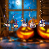 Halloween flag hanging ornaments Halloween Cartoon Spiral Hanging Decorations