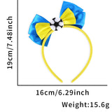 Themed Party Supplies World Cup Themed Headband – National Flag Bowknot Fan Accessory