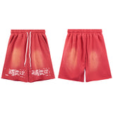 Purple Brand Shorts Letter Print Casual Shorts