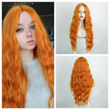 Women's Wigs Middle Part Long Curly Lace Front Wig