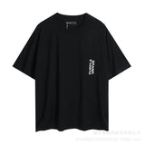 Purple Brand T ShirtsPurple Micro Label Letter Pattern Printed Short Sleeve T-Shirt
