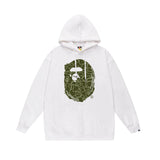 Bathing Ape Hoodie Autumn/Winter Letter Print Loose Hoodie Pullover Ape Sweater