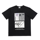 C.e t shirts black and white creative photo men's and women's short sleeves
