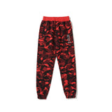 Bathing Ape Pants Summer Camouflage Red Tie Tether Casual Pants