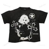 Street Unisex T-shirt Cold Girl Street Tee