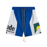 Rhude Shorts Sunset Letter Print Casual Sports Shorts Beach Shorts